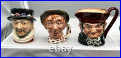 Lot of 12 Royal Dalton Small Character Jugs 3.25 all with A Stamp