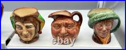 Lot of 12 Royal Dalton Small Character Jugs 3.25 all with A Stamp