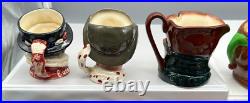 Lot of 12 Royal Dalton Small Character Jugs 3.25 all with A Stamp