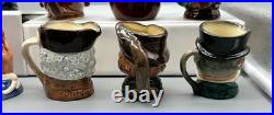 Lot of 12 Royal Dalton Small Character Jugs 3.25 all with A Stamp