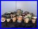 Lot of 19 ROYAL DOULTON Mini Jugs Mugs Merlin WithOwl, Fat Boy, Robin Hood Etc