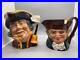 Lot of 2 Royal Doulton Character Toby Jugs Town Crier and Old Charley Large Size