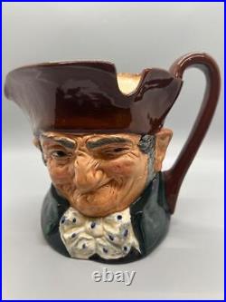 Lot of 2 Royal Doulton Character Toby Jugs Town Crier and Old Charley Large Size