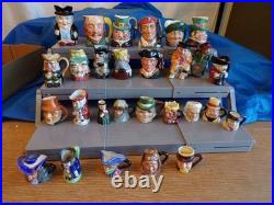 Lot of Small Collectible Ceramic Pottery Toby Jugs Mugs/Pitchers/Creamers