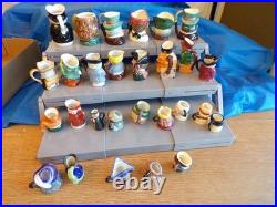 Lot of Small Collectible Ceramic Pottery Toby Jugs Mugs/Pitchers/Creamers