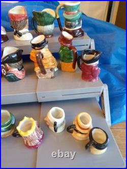 Lot of Small Collectible Ceramic Pottery Toby Jugs Mugs/Pitchers/Creamers