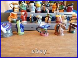 Lot of Small Collectible Ceramic Pottery Toby Jugs Mugs/Pitchers/Creamers