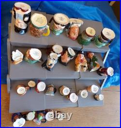 Lot of Small Collectible Ceramic Pottery Toby Jugs Mugs/Pitchers/Creamers