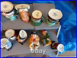 Lot of Small Collectible Ceramic Pottery Toby Jugs Mugs/Pitchers/Creamers