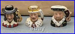 Lovely Rare Royal Doulton Kings and Queens Character Jugs Set Ltd Edition SU183