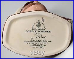 Ltd Ed Large Royal Doulton Character Jug Lord Kitchener Toby Mug D7148 with CoA
