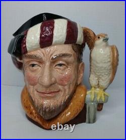 Ltd Ed Large Royal Doulton Character Jug The Falconer D6800 Special Color 7 3/4