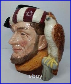 Ltd Ed Large Royal Doulton Character Jug The Falconer D6800 Special Color 7 3/4