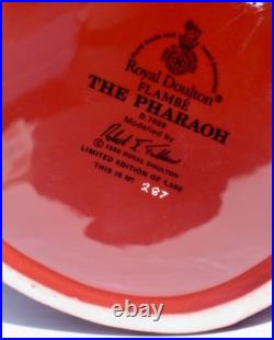 Ltd Ed Large Royal Doulton FLAMBE THE PHARAOH Toby Jug / Character Jug #287/1500