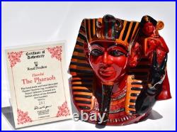 Ltd Ed Large Royal Doulton FLAMBE THE PHARAOH Toby Jug / Character Jug #287/1500