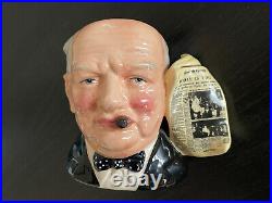 MINT Royal Doulton Winston Churchill VE V Day Toby Jug D6934 England 4 Mug