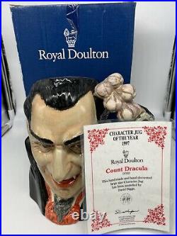 Mib! Royal Doulton 7 Large Toby Character Mug Jug Count Dracula D7053 1997