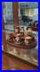 Miniature Royal Doulton Character Jug Set Of 6 Made In England With Stand
