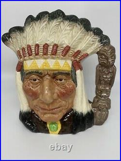 Mint Royal Doulton 7 Toby Character Mug Jug D661 North American Indian Okoboji