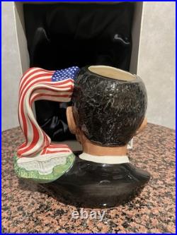 New President Barack Obama Royal Doulton England D7300 Character Jug (2011)
