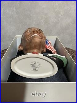 New President Barack Obama Royal Doulton England D7300 Character Jug (2011)
