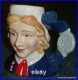 Nurse Royal Doulton Character Toby Jug D7216 With Box VERY RARE GIFT