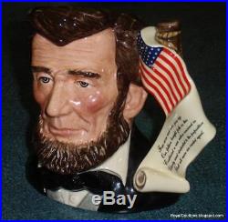 President Abraham Lincoln Royal Doulton Character Toby Jug Limited Edition D6936