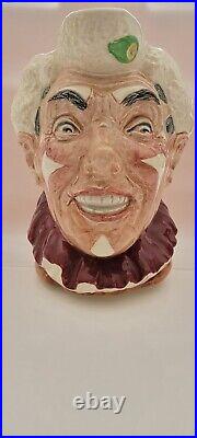 Pristine Royal Doulton 1950 The Clown Toby Jug D6322 White Hair