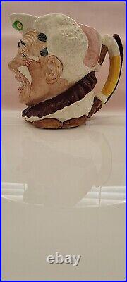 Pristine Royal Doulton 1950 The Clown Toby Jug D6322 White Hair