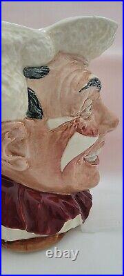 Pristine Royal Doulton 1950 The Clown Toby Jug D6322 White Hair