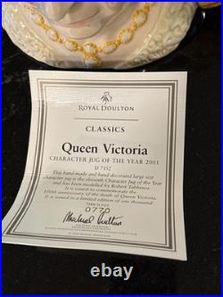 Queen Victoria Royal Doulton, D7152, Toby Character Jug Of The Year 2001 RARE