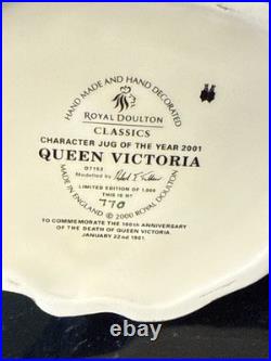 Queen Victoria Royal Doulton, D7152, Toby Character Jug Of The Year 2001 RARE