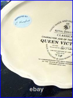 Queen Victoria Royal Doulton, D7152, Toby Character Jug Of The Year 2001 RARE