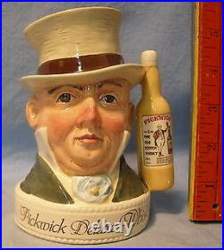 R DOULTON Character LIQUOR JUG Mr MICAWBER Pick WHI