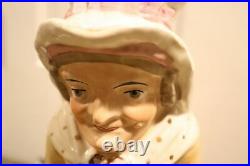 RARE Antique Staffordshire 19th Century Toby Mug Jug Punch and Judy Character