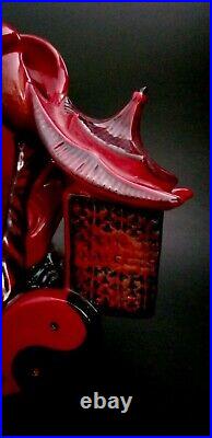 RARE Flambe LARGE Royal Doulton JUG CONFUCIUS. D7003. LTD edition. 7.5