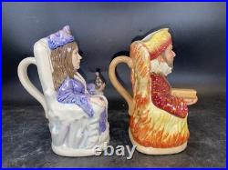 RARE Pair of Royal Doulton Toby Jugs Ice Queen & Fire King Limited Edition