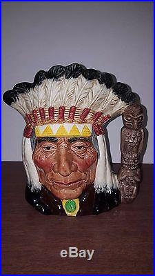 Rare Royal Doulton Okoboji North American Indian Character Jug