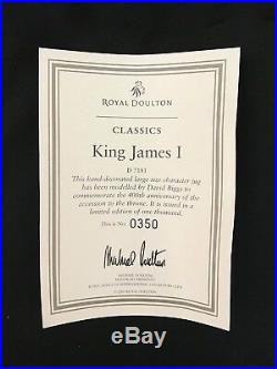 RARE-Royal Doulton Character Jug King James I #D7181-LTD 350/1000 with COA