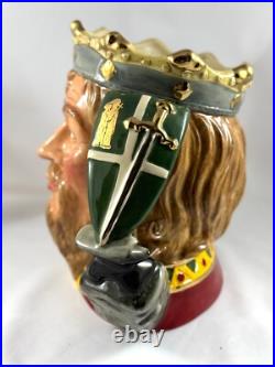 RARE! Royal Doulton Character Jug/Mug King Arthur Large D7055-Limited Edition