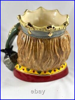 RARE! Royal Doulton Character Jug/Mug King Arthur Large D7055-Limited Edition