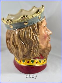 RARE! Royal Doulton Character Jug/Mug King Arthur Large D7055-Limited Edition