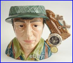 RARE Royal Doulton D7268 World War WWII US Army Soldier BIG Character Jug 31/350