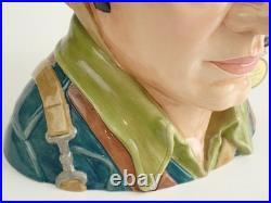 RARE Royal Doulton D7268 World War WWII US Army Soldier BIG Character Jug 31/350