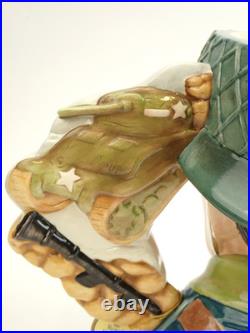 RARE Royal Doulton D7268 World War WWII US Army Soldier BIG Character Jug 31/350