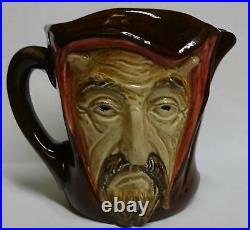 RARE Royal Doulton DEVIL w VERSE- MEPHISTOPHELES Character Jug BEAUTIFUL