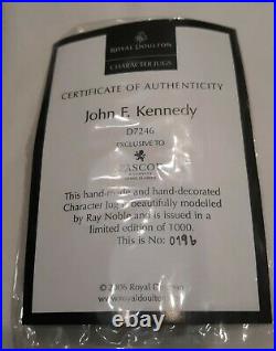 RARE Royal Doulton -John F. Kennedy -Lg Character Jug #D7246 Limited Edition