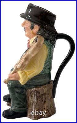 RARE Royal Doulton Romany Tobies Set D7139 Male D7140 Female Toby Jugs LTD EDN