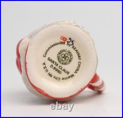 RARE Tiny Royal Doulton Santa Claus Candy Cane Toby Mug Candy Cane Handle 1.5