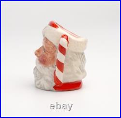 RARE Tiny Royal Doulton Santa Claus Candy Cane Toby Mug Candy Cane Handle 1.5